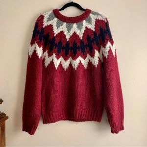 Vintage Handmade Fair‎ Isle Jennifer Applegate Knit Sweater